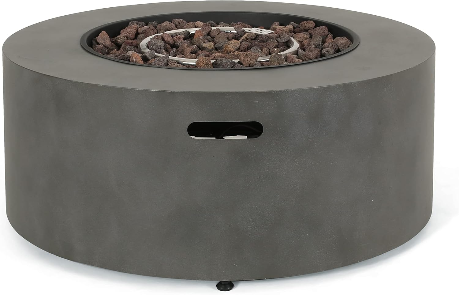 Christopher Knight Home Wellington Outdoor 40,000 BTU Circular Fire Pit (No Tank Holder) - Concrete Finish