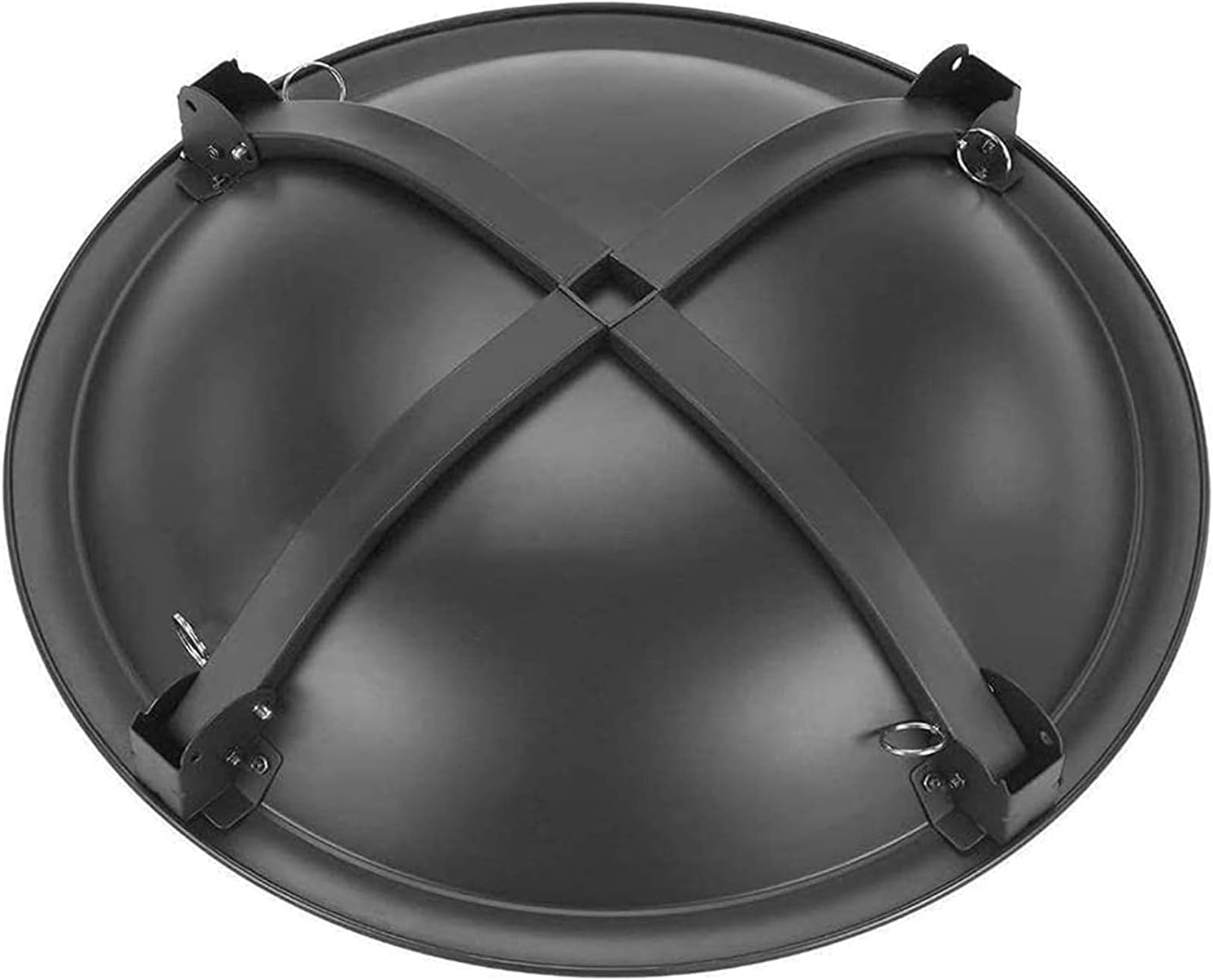 Outdoor Fire Pits BBQ Grill, Heavy Duty Steel Folding Fire Bowl with Grill & Cover & Poker, Camping Fire Pit, BBQ Brazier Wood Charcoal Patio Heater