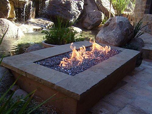 Hearth Products Controls Stainless Steel Fire Pit H Burner Pan w/Burner Included (90X16SS-H), Natural Gas, 90x16-Inches