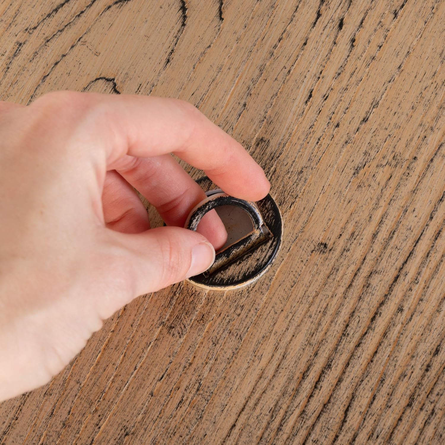 Thatcher Woodgrain Aluminum Convertible Gas Fire Pit Table 55,000 BTU Outdoor Portable with Fire Bowl Lid, Nylon Weather Cover & Clear Fire Glass - Driftwood Finish - Round - 42