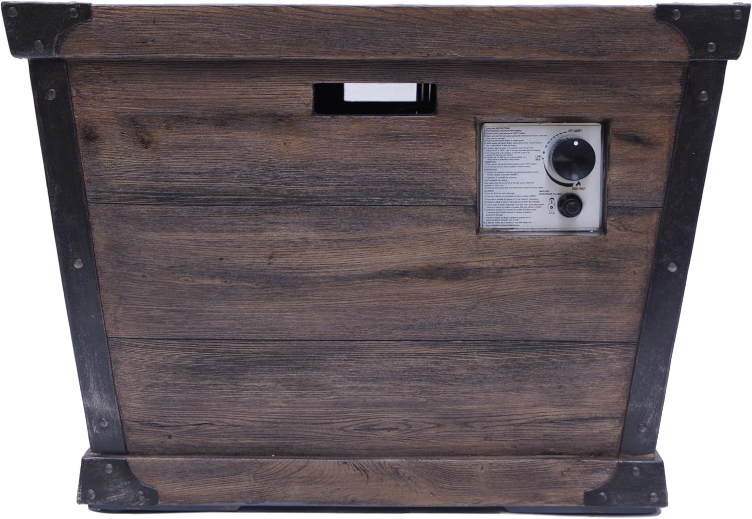 Christopher Knight Home Delaney Outdoor Square Firepit - 40,000 BTU, 32