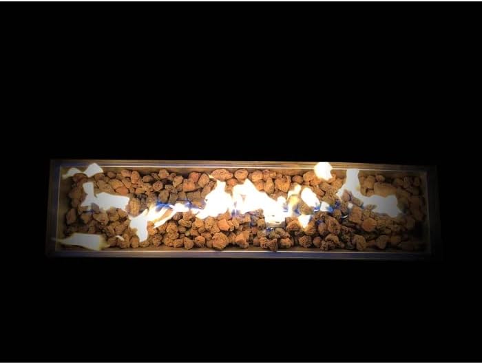 25'' H x 42'' W Steel Propane Outdoor Fire Pit Table with Lid – Heat-Resistant, Push-Button Ignition, Convertible to Natural Gas