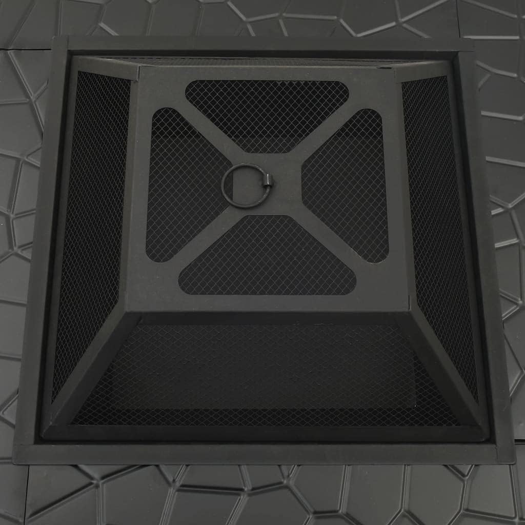 Garden Fire Pit with Poker, 31.9