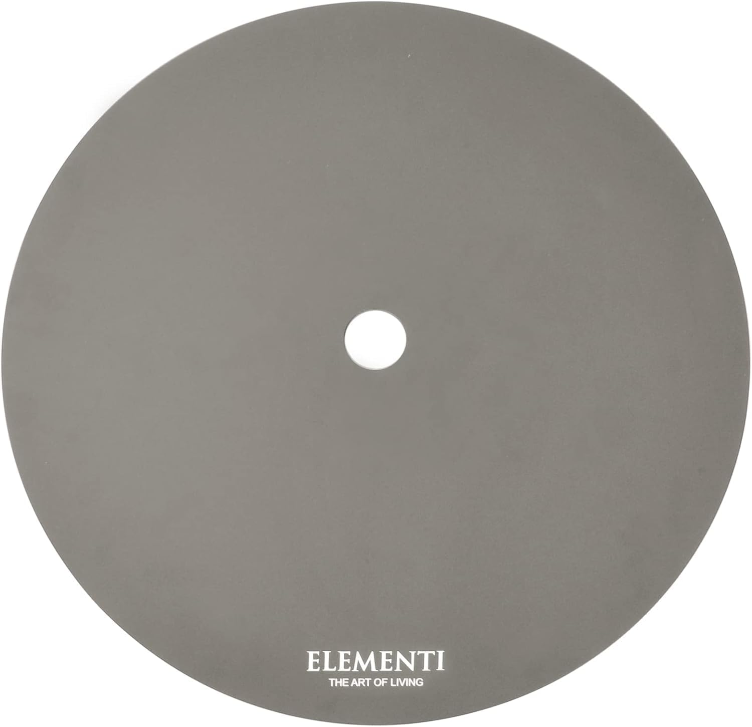 AMS Fireplace | Elementi Plus | Colosseo | Round Light Gray Concrete Propane Gas Fire Table Pit (Liquid Propane)