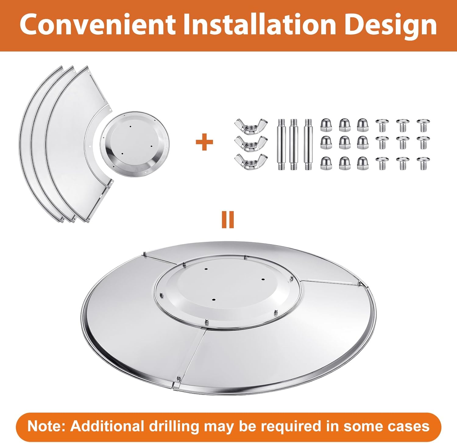 Retisee 4 Pack Patio Heater Reflector Shield - 33