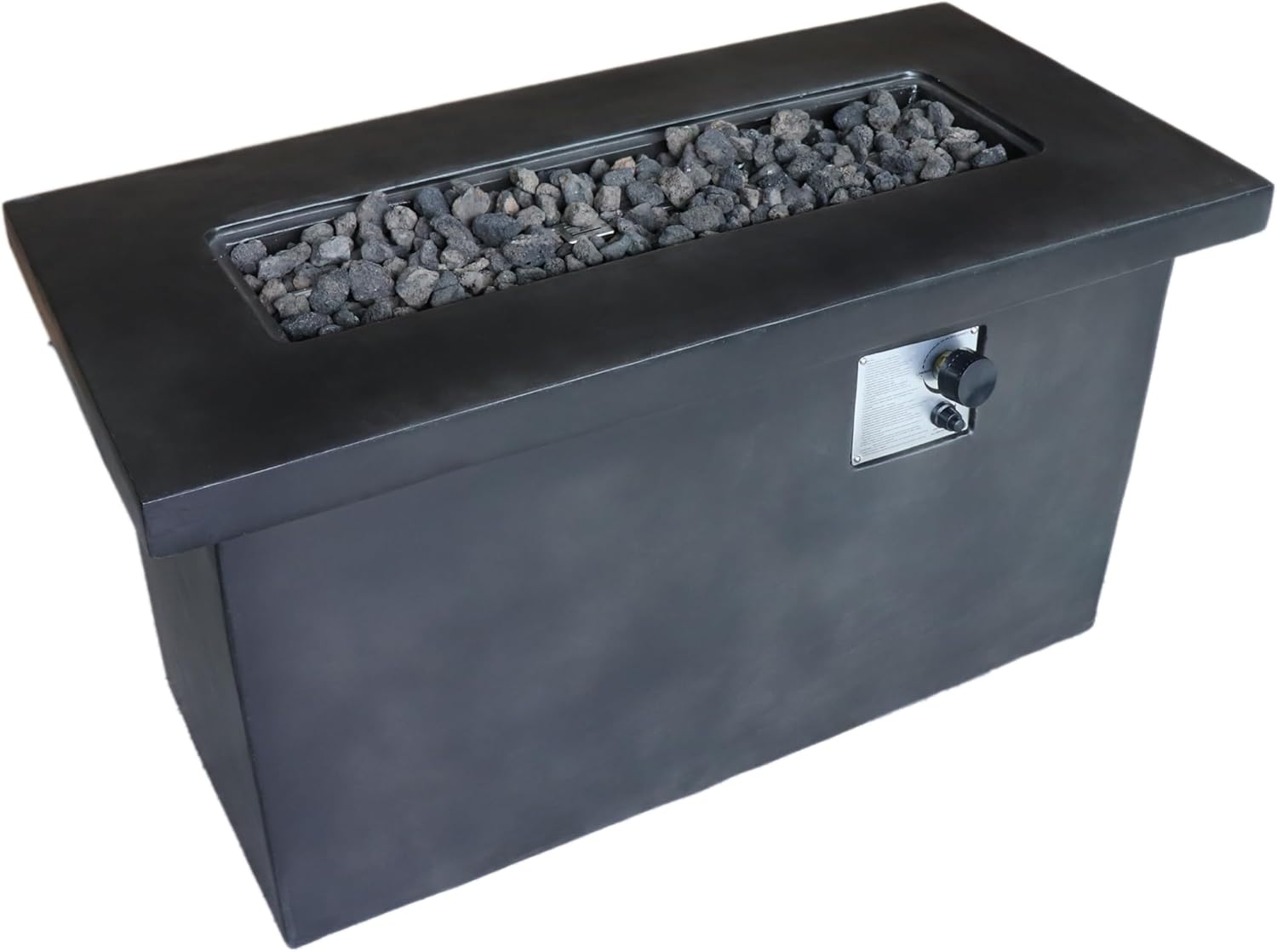 24'' H Concrete Propane,Natural Gas Outdoor Fire Pit Table LG24