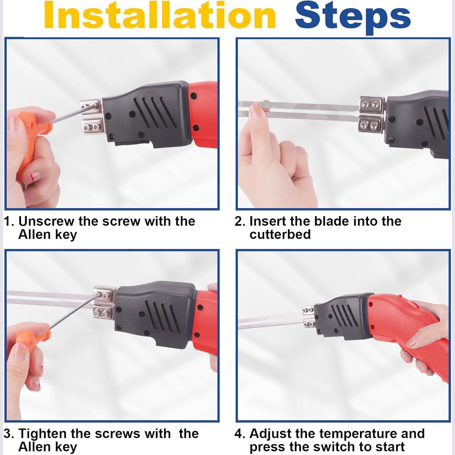 PeaxedHeartin Foam Cutter Tool,with Temperature Adjustment Knob,Maximum Temperature 500℃,5-8s Fast Heating,Dual Fan Cooling,Suitable for Cutting and Slotting of Foam/Pem/Sponge, Etc.