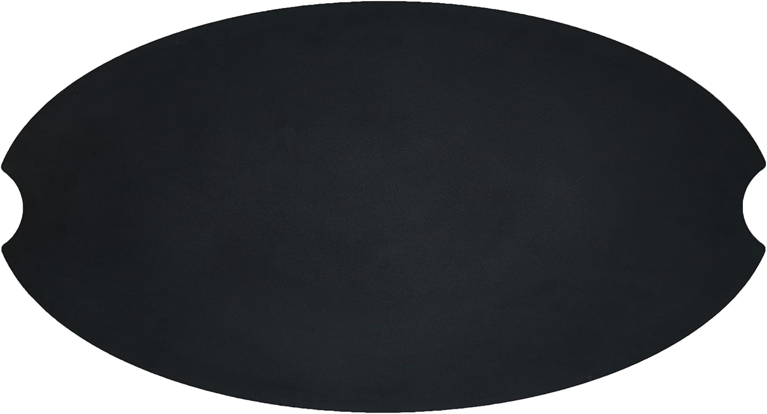 Real Flame Riverside Large Oval Steel Burner Lid, Black - Weather, Sun & Rust Resistant - Compatible with Riverside 58