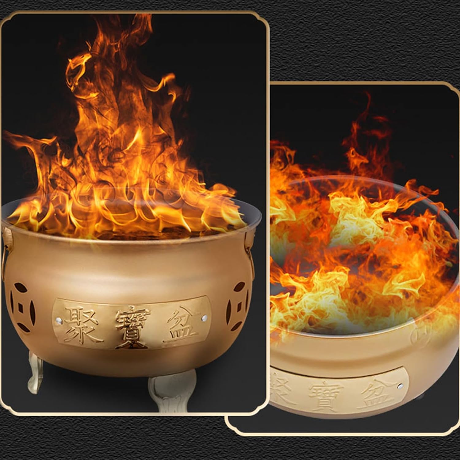 Metal Fire Pit Burn Barrel Burn Cage Fire Basin Burning Paper Barrel Trash Burning Containers Burn Barrels for Outside Incinerator for Burning Trash.(Redshuang-50x42CM/19.7x16.5IN)