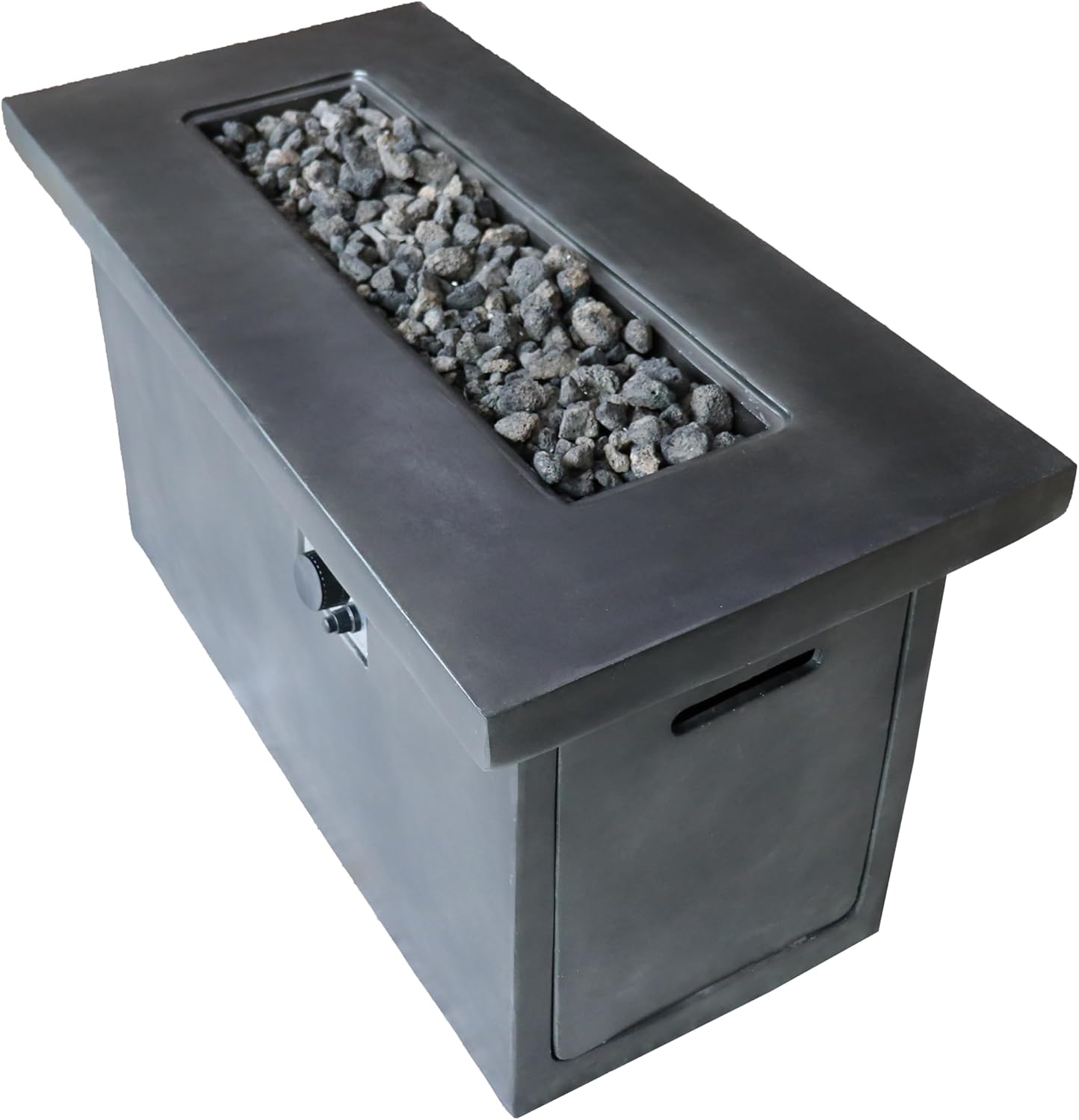 24'' H Concrete Propane,Natural Gas Outdoor Fire Pit Table LG24