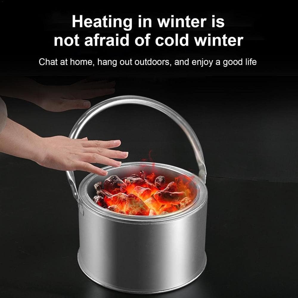 Outdoor Fire Pit Stainless Steel BBQ Grill for Camping Practical Warming Gifts