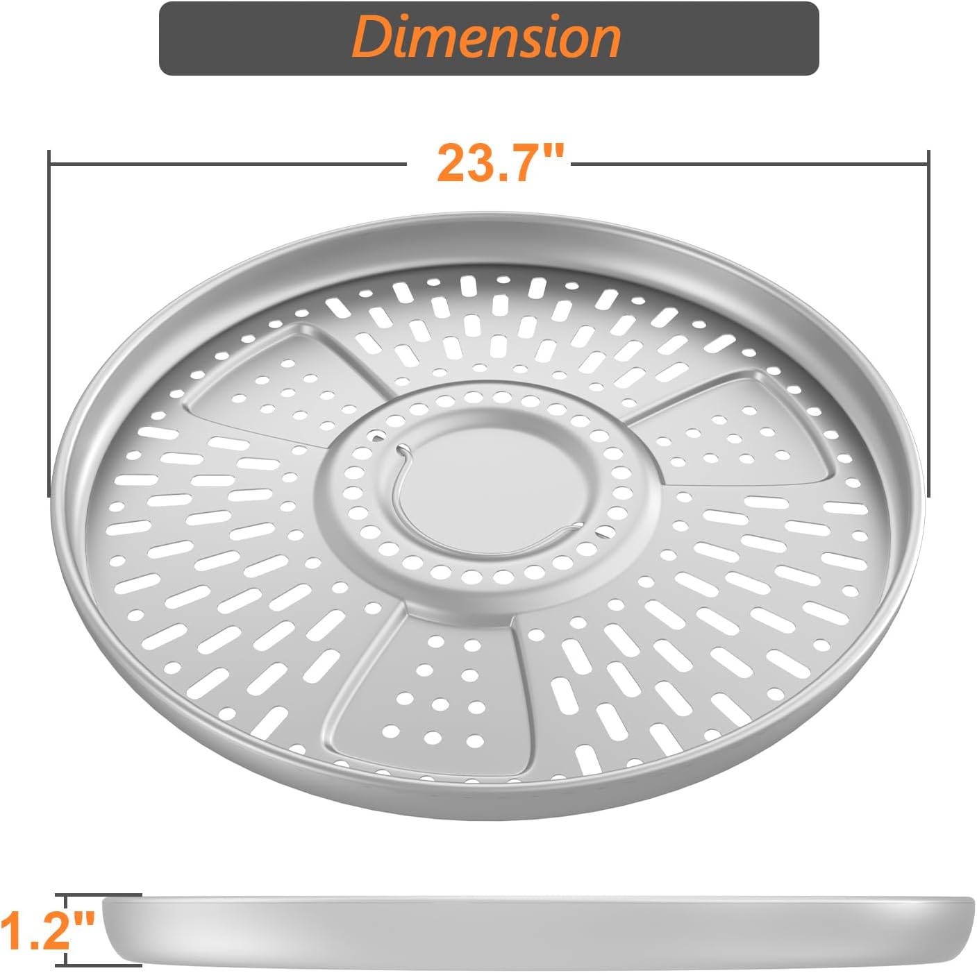 Fire Pit Surround Tabletop and Pellet Adapter for Solo Stove Yukon, 27 inch Outdoor Smokeless Fire Pit Table for Wood Burning Fire Pits, Powder-Coated Steel Stove Table Surround for Solo Stove