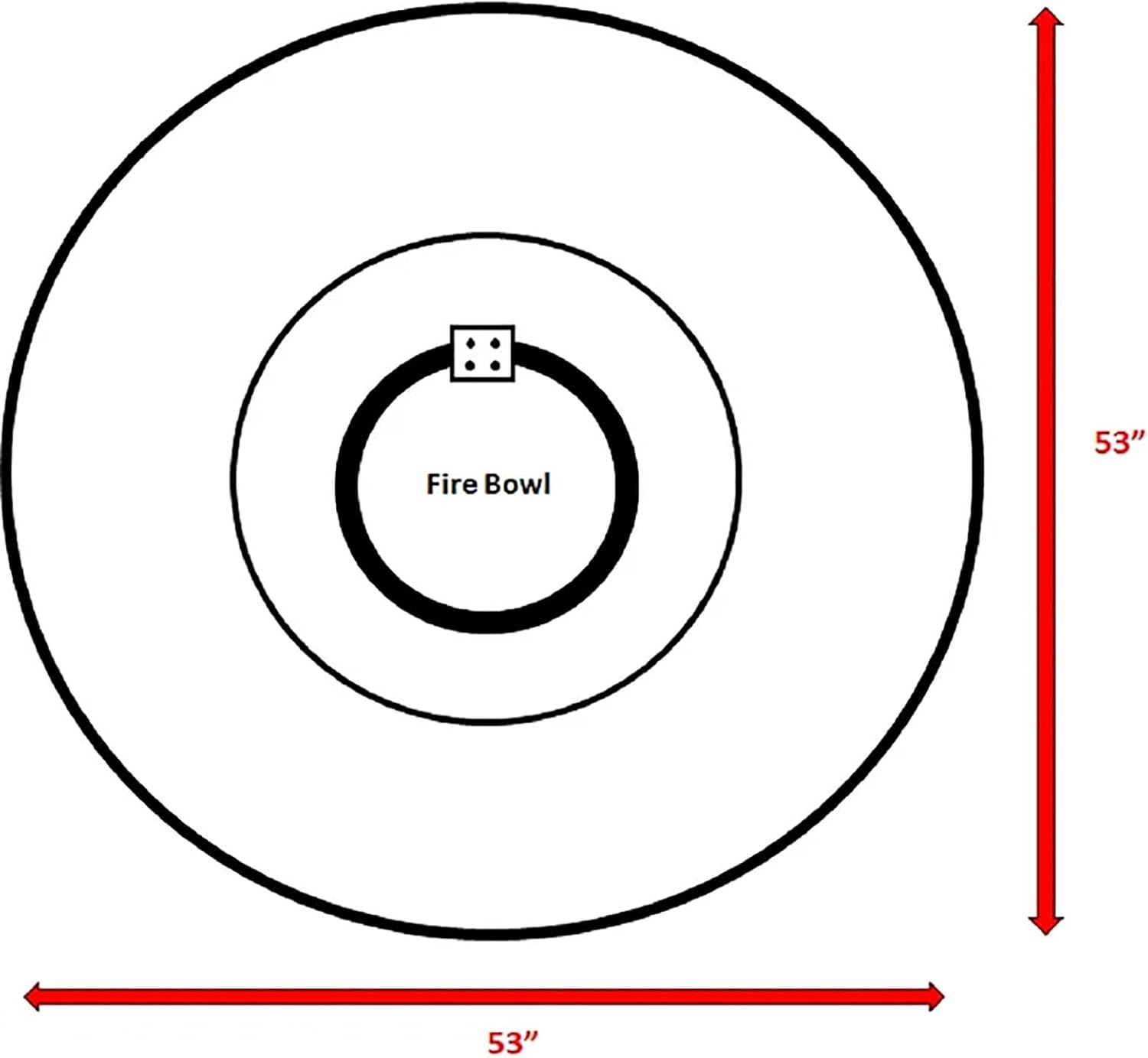 Penau 25 H x 52 W Propane Outdoor Fire Pit Table with Hand-Painted Wood Grain Aluminum Top - Mixed Gray Finish, 60,000 BTU Output, Rustproof, Push-Button Ignition