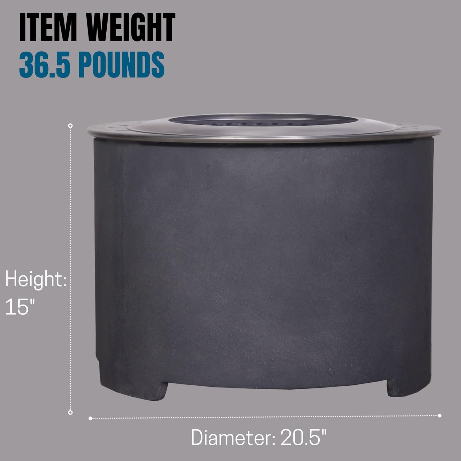 Afterglow Smokeless Fire Pit, 20.5