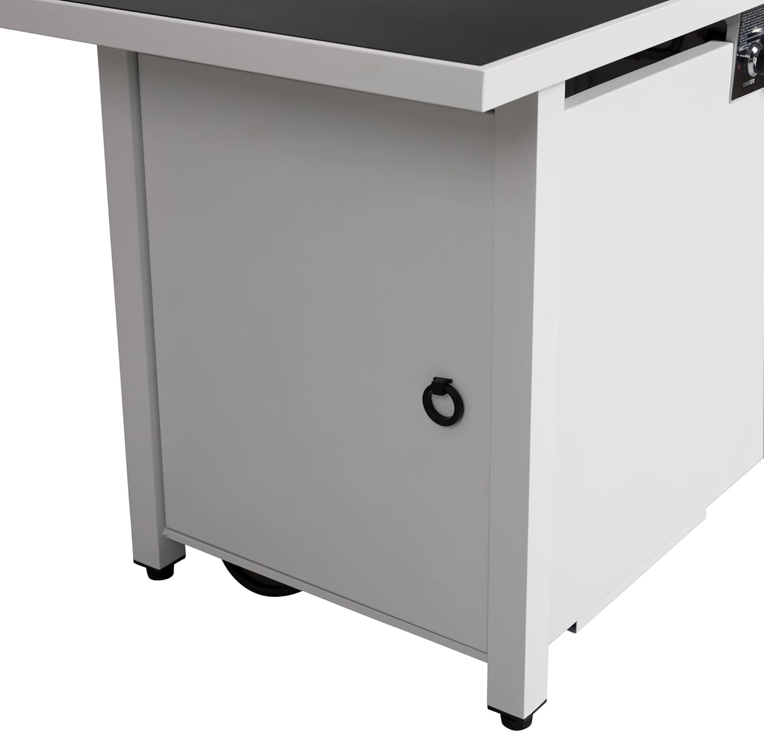 25 H x 42 W Steel Outdoor Fire Pit Table with Lid