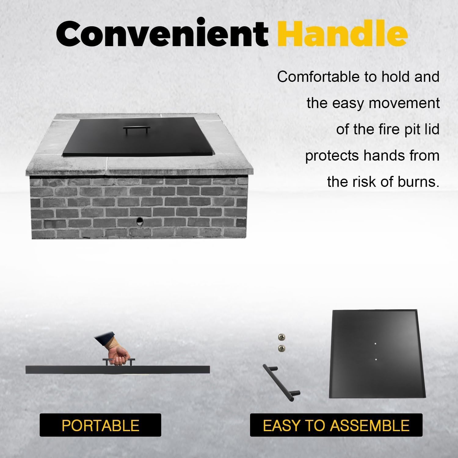 Fire Pit Cover Lid 34