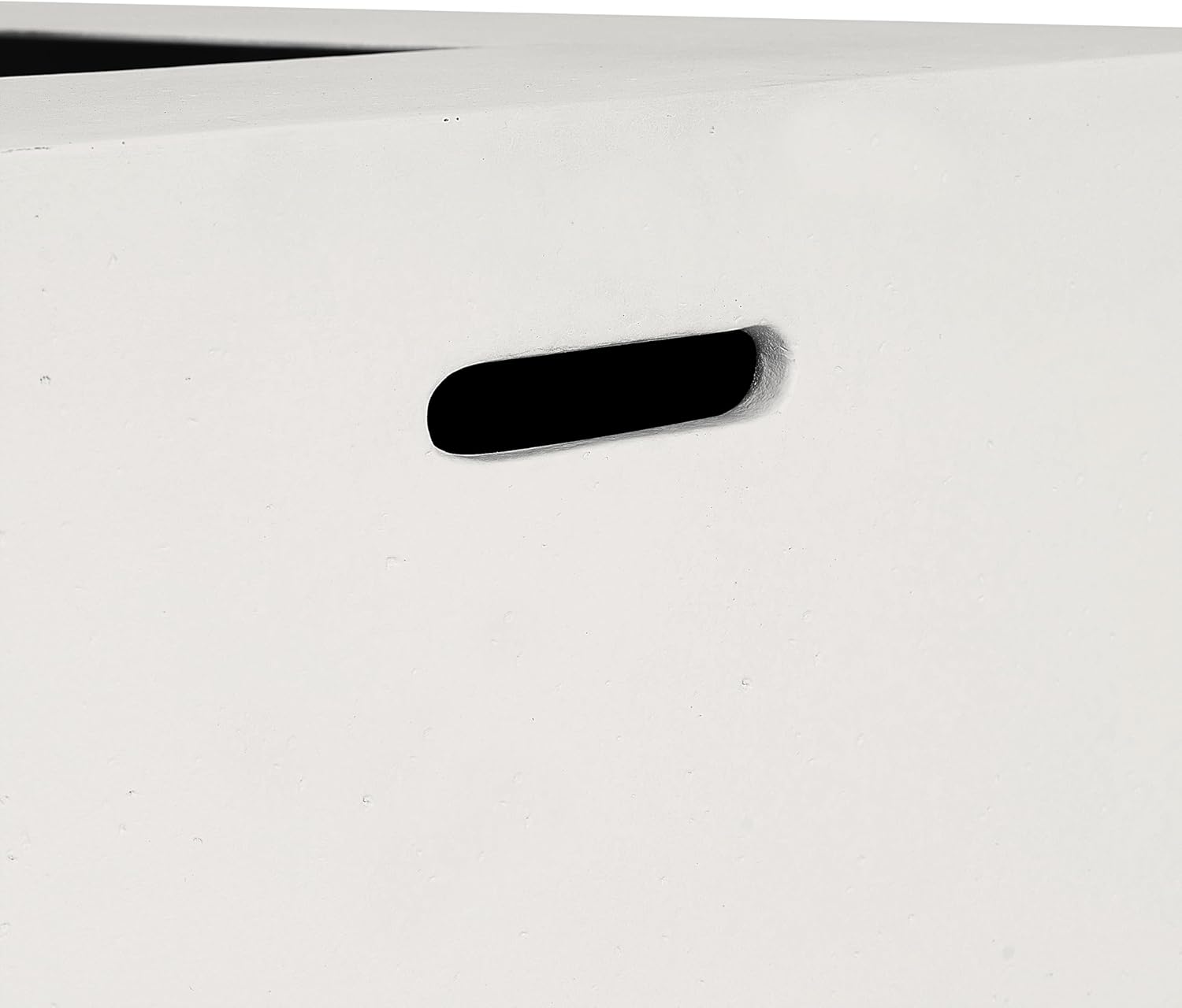 Christopher Knight Home Aidan Lightweight Concrete Outdoor Propane Fire Pit Table, 50,000 BTU Rectangular Fire Table for Patio Furniture Set (No Tank Holder), Fully Assembled Patio Fire Pit, White