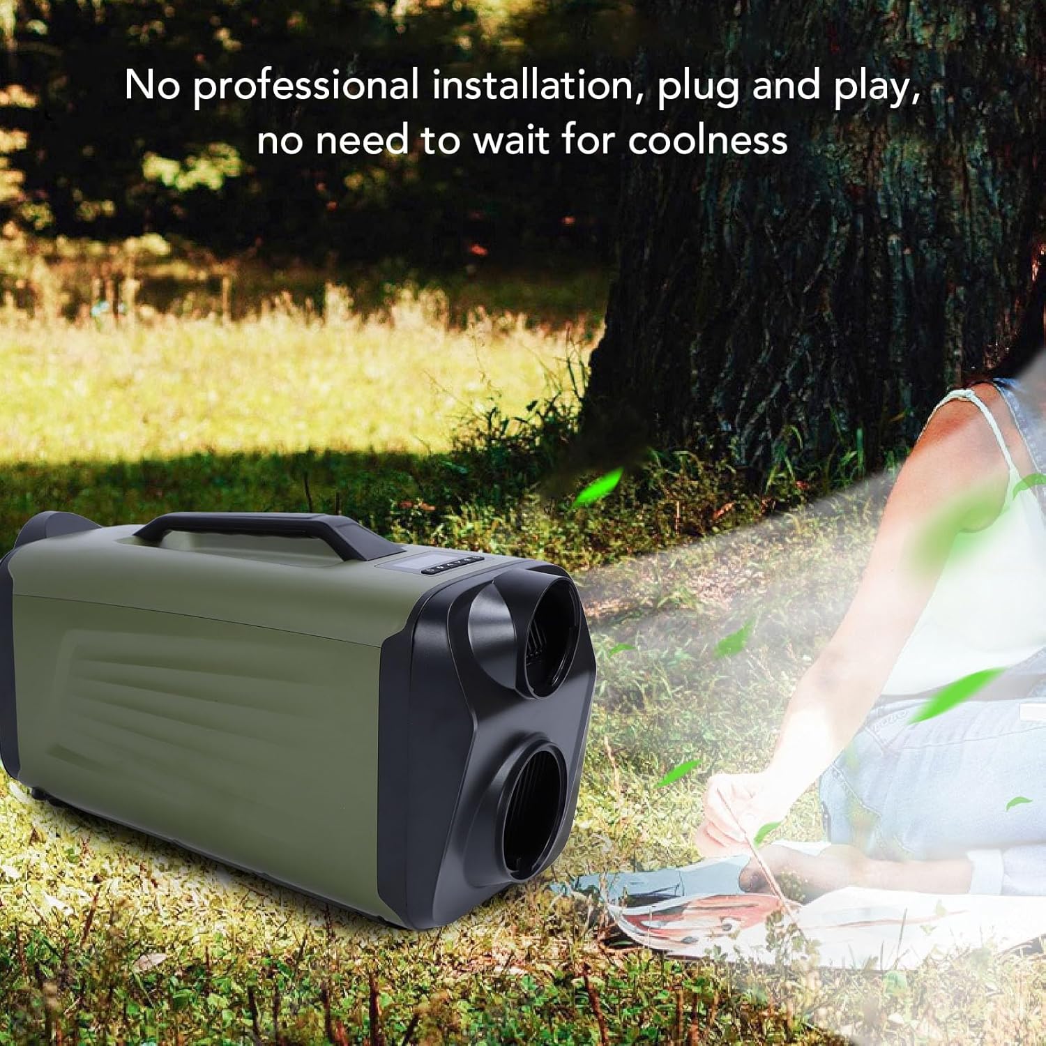 Portable Air Conditioner, Small Air Cooler 500w Cooling Fan Cooling Heating Fan Ac Unit for Rv Dorm Kitchen Rental House Office Camping Portable Fan 6000btu Mini Ac (US