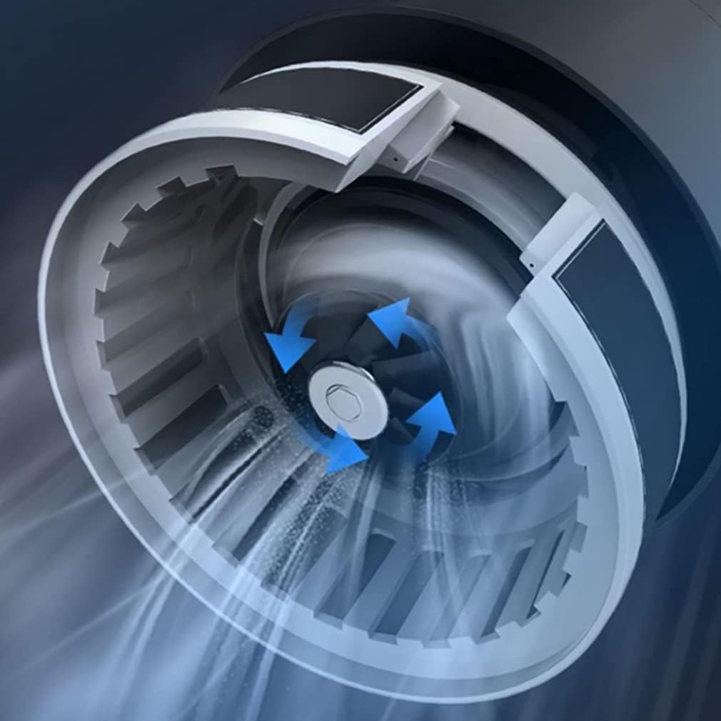 Oscillating 90° Fan Heating/Cooling Dual Purpose 10 Speed Fan with Remote Built-in Space-Saving for Home Office (Color : White)