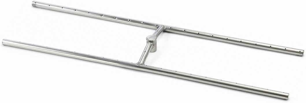 HPC 24 Inch Stainless Steel Firepit H-Burner - Natural Gas Model