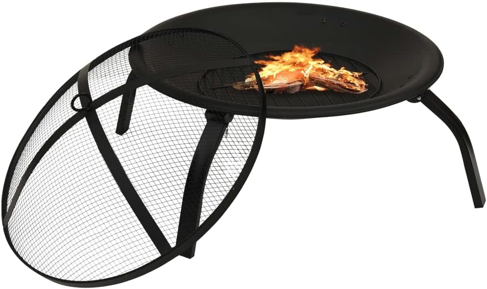 YAFF 2-in-1 Fire Pit and BBQ with Poker 22