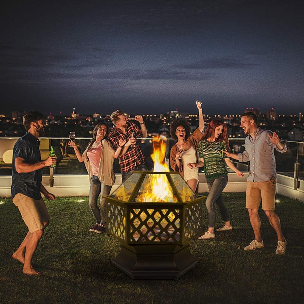 Hexagon Fire Pit, 26