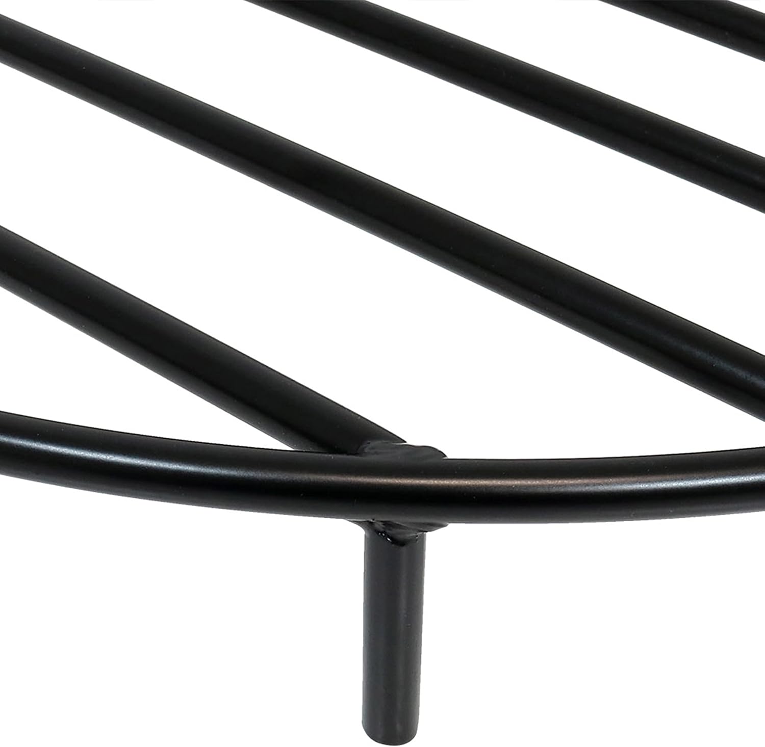 Sunnydaze Round Fire Pit Grate - Elevated Wood Grate for Fire Pit - Heavy-Duty Steel Log Grate for Outside - 24-Inch