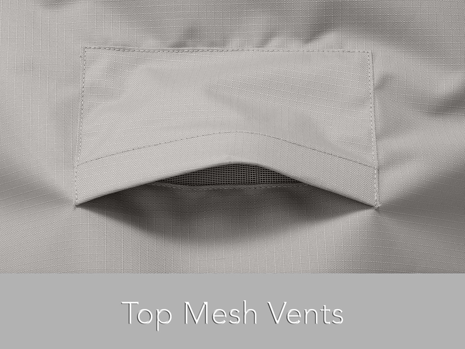 Covermates Patio Heater Cover - Heavy-Duty Polyester, Weather Resistant, Water Resistant Zipper, Grill and Heating, 35DIAMETER x 87H, Ripstop Grey