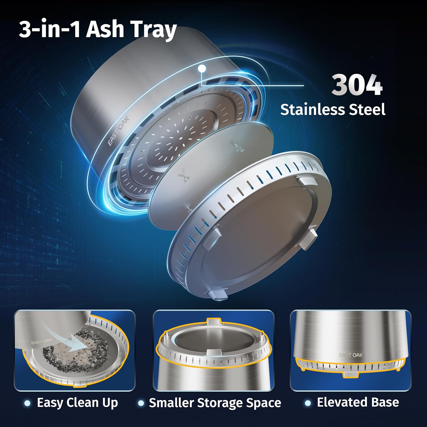 EAST OAK Camber Smokeless Fire Pit 29