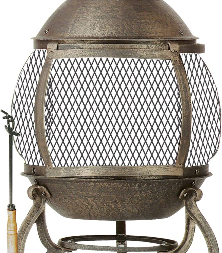 Deckmate Corona 3 Ft. High Outdoor Steel Chimenea Fireplace Model 28063