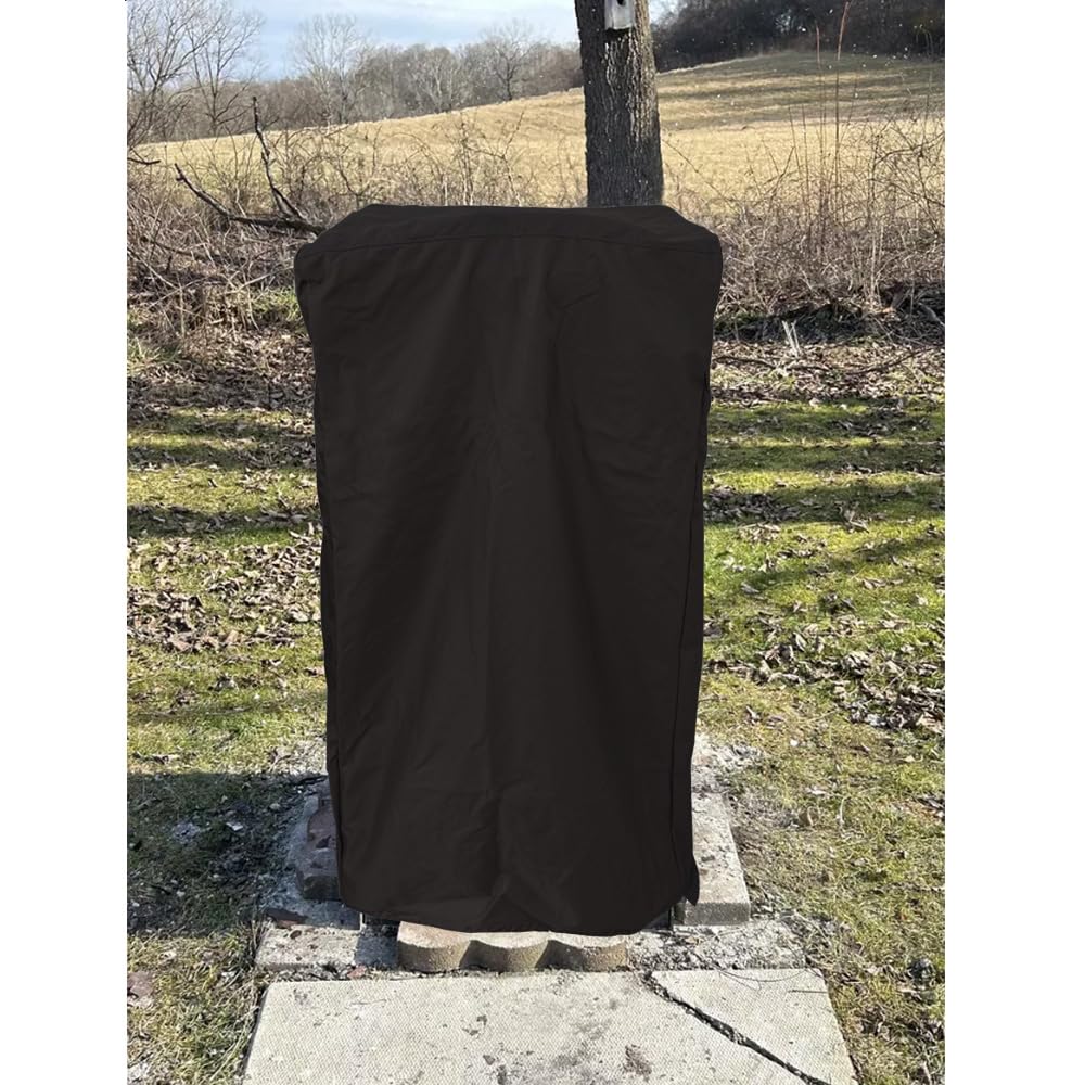 Burn Cage Cover for XXL Large Cage Incinerator Fire Pit Waterproof Heavy Duty Tall Square Burn Barrels Cover