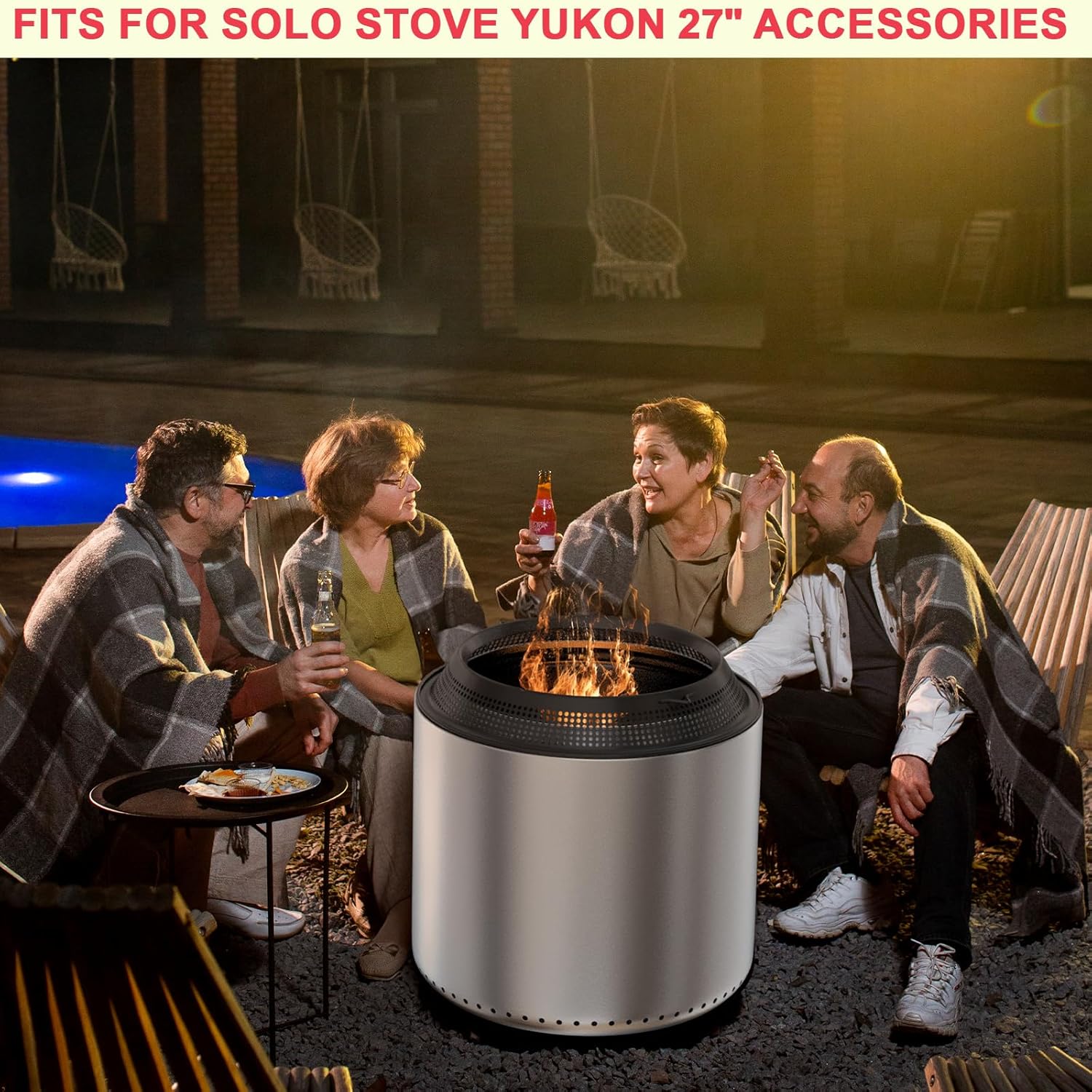 Fire Pit Spark Protector Screen for Solo Stove Yukon 27