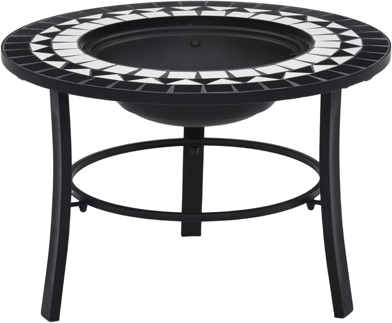 Fire Pits & Outdoor Fireplaces Fire Pit Black and White 26.8