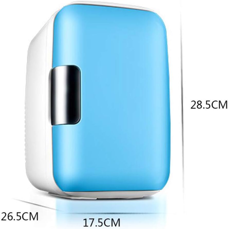 White Mini Portable Compact Personal Refrigerator for Cooling and Heating 6L-8 Tank Capacity Dual-use for car and Home (Type B)