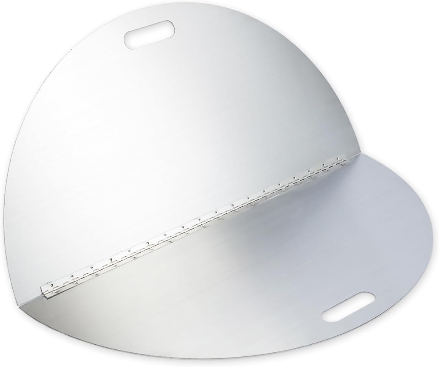 40 Inch Round Fire Pit Lid, Stainless Steel Fire Pit Cover Round, Firepit Heat Deflector & Snuffer, Heavy-Duty 3mm Thickness Steel Fire Pit Cover for Patio Firepits