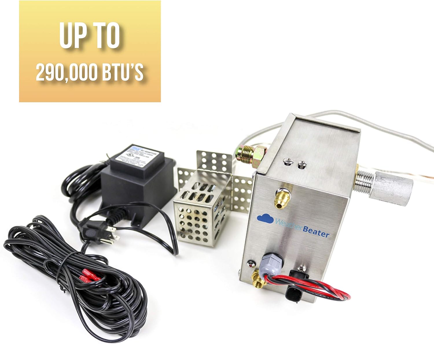 Automatic Outdoor Fire Feature Control System - Electronic Flame Control Ignition Module - Natural Gas or Propane - Automatic Igniter for Fire Pits, Fire Features, Fire Bowls/Tables (260,000 BTU)