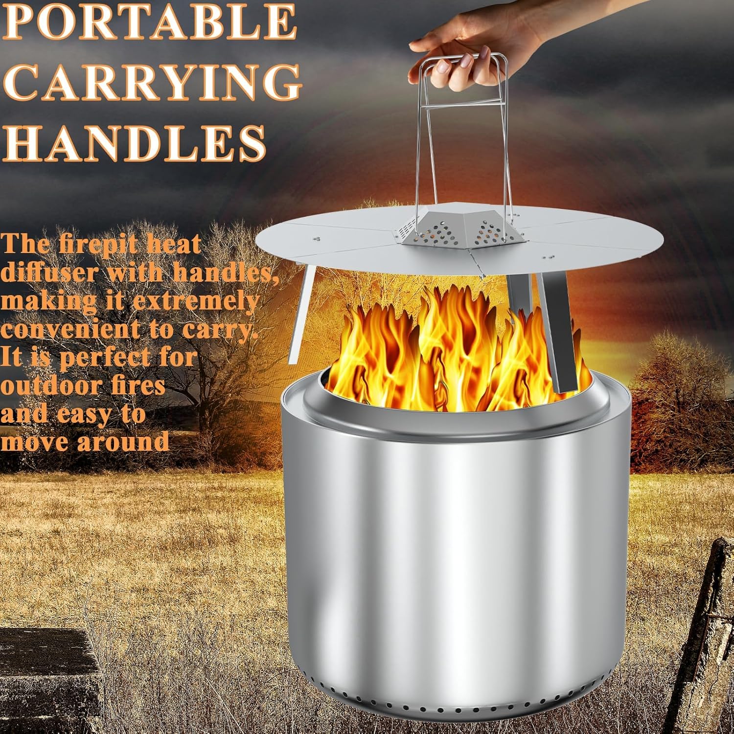 BQMAX FirePit Heat Deflector for Solo Stove Yukon 27