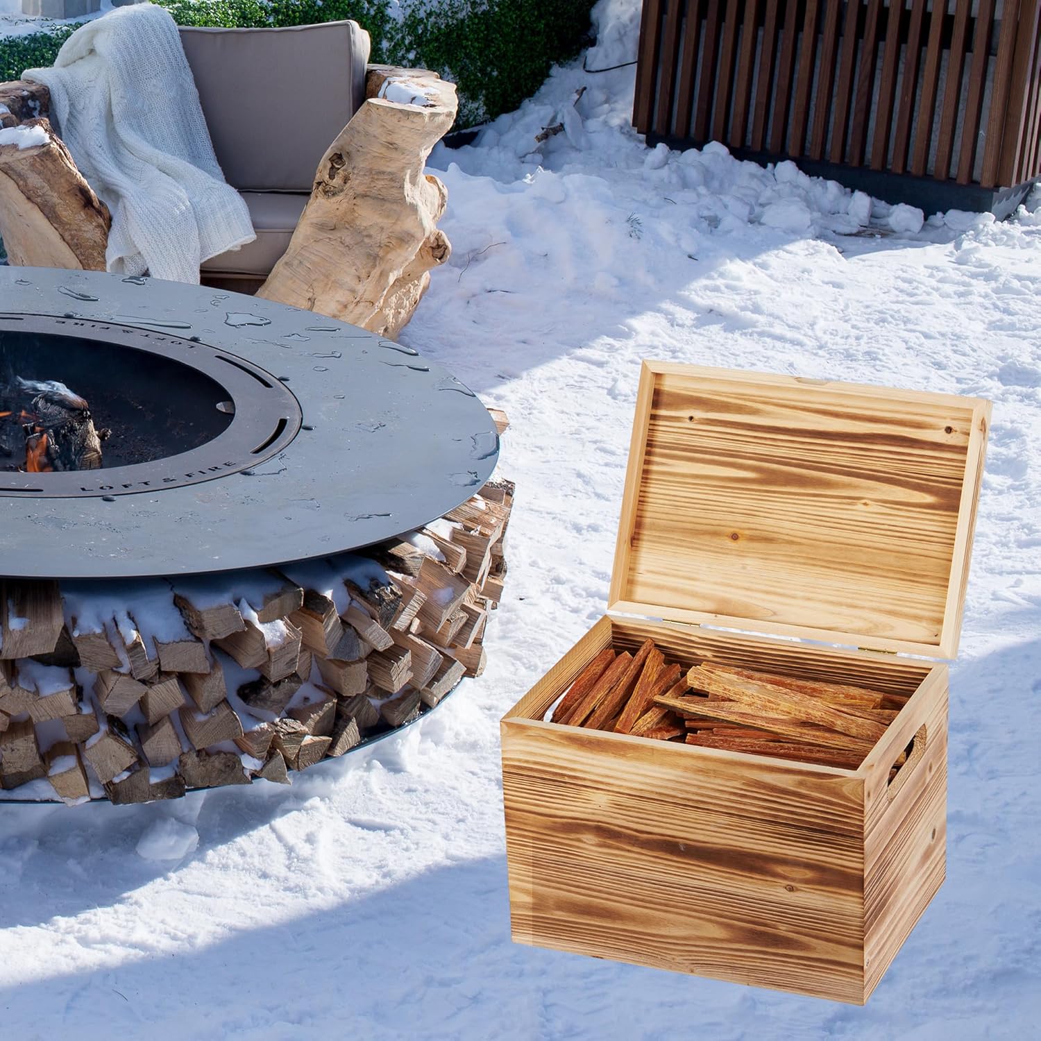 Fatwood Firestarter Kindling Sticks (15 lb with Box)