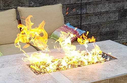 EasyFirePits Pre-Plumbed Natural Gas/Propane Fire Pit Kit & Lifetime Warranted 316 Stainless Steel Burner Choice (98.00, 98 Inch Trough Burner)