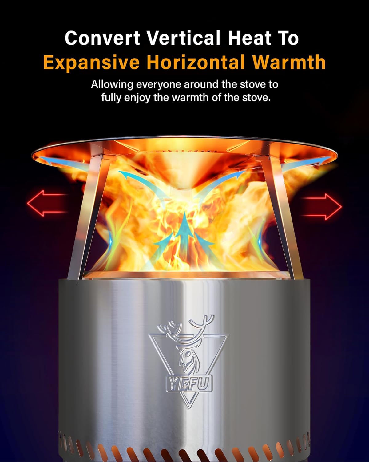 Heat Deflector for Solo Stove Bonfire: Portable 304 Stainless Steel Bonfire Heat Deflector - Fire Pit Heat Diffuser for Solo Stove Accessories Easy to Install & Remove Detachable Legs - 24.5 x 12 in