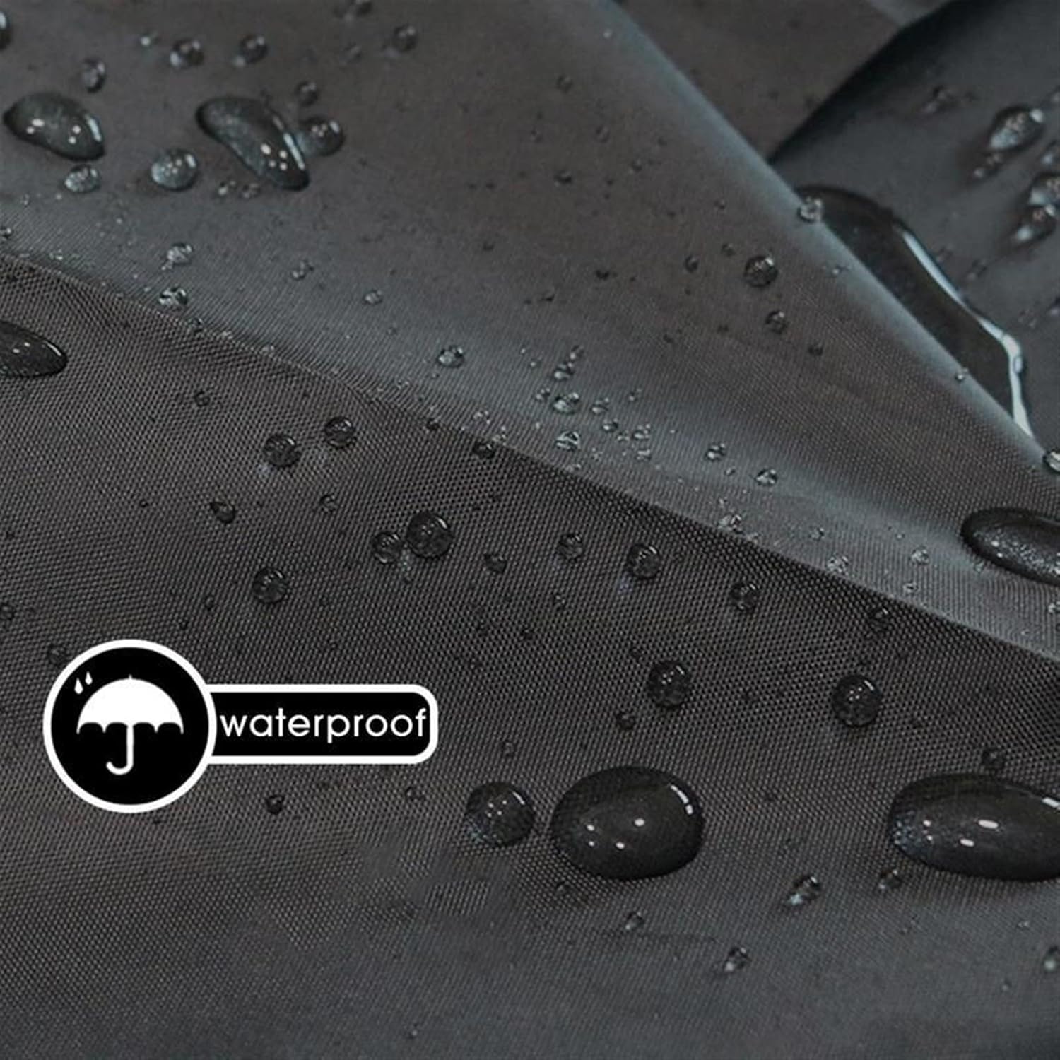 Waterproof Patio Fire Pit Cover Black Protector Grill BBQ Shelter Outdoor Garden Yard Round BBQ Cover Canopy Furniture Covers