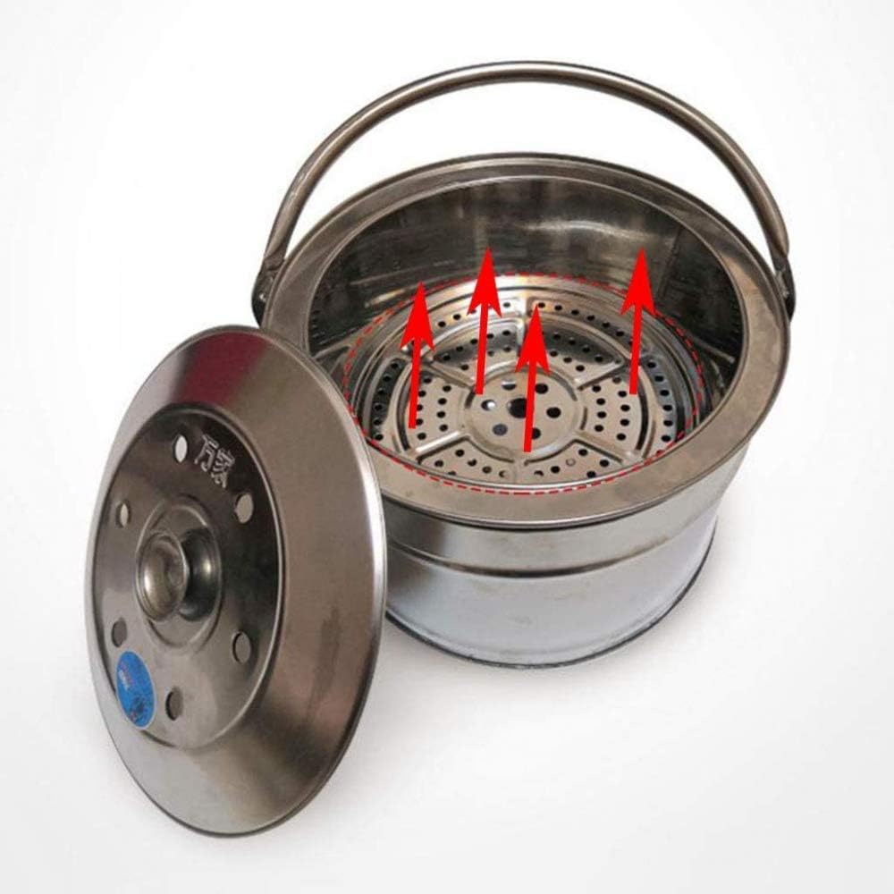 Mini Portable Fire Pit - Small Firepit Bowl -Stainless Steel,Outside with Cooking BBQ Grill Grate, Portable with Handles - for Outside Patio & Backyard Use-D