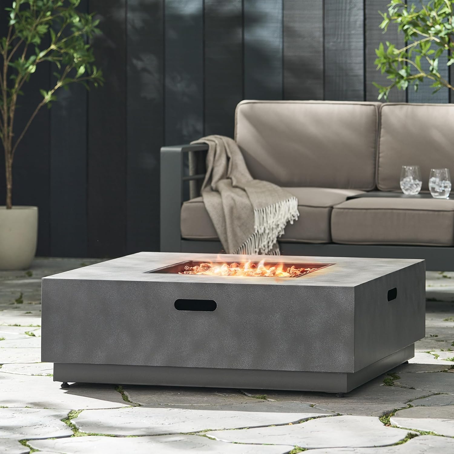 Square Iron FIRE Pit 50 000 BTU RD664