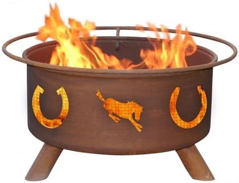 Patina Horseshoes Fire Pit