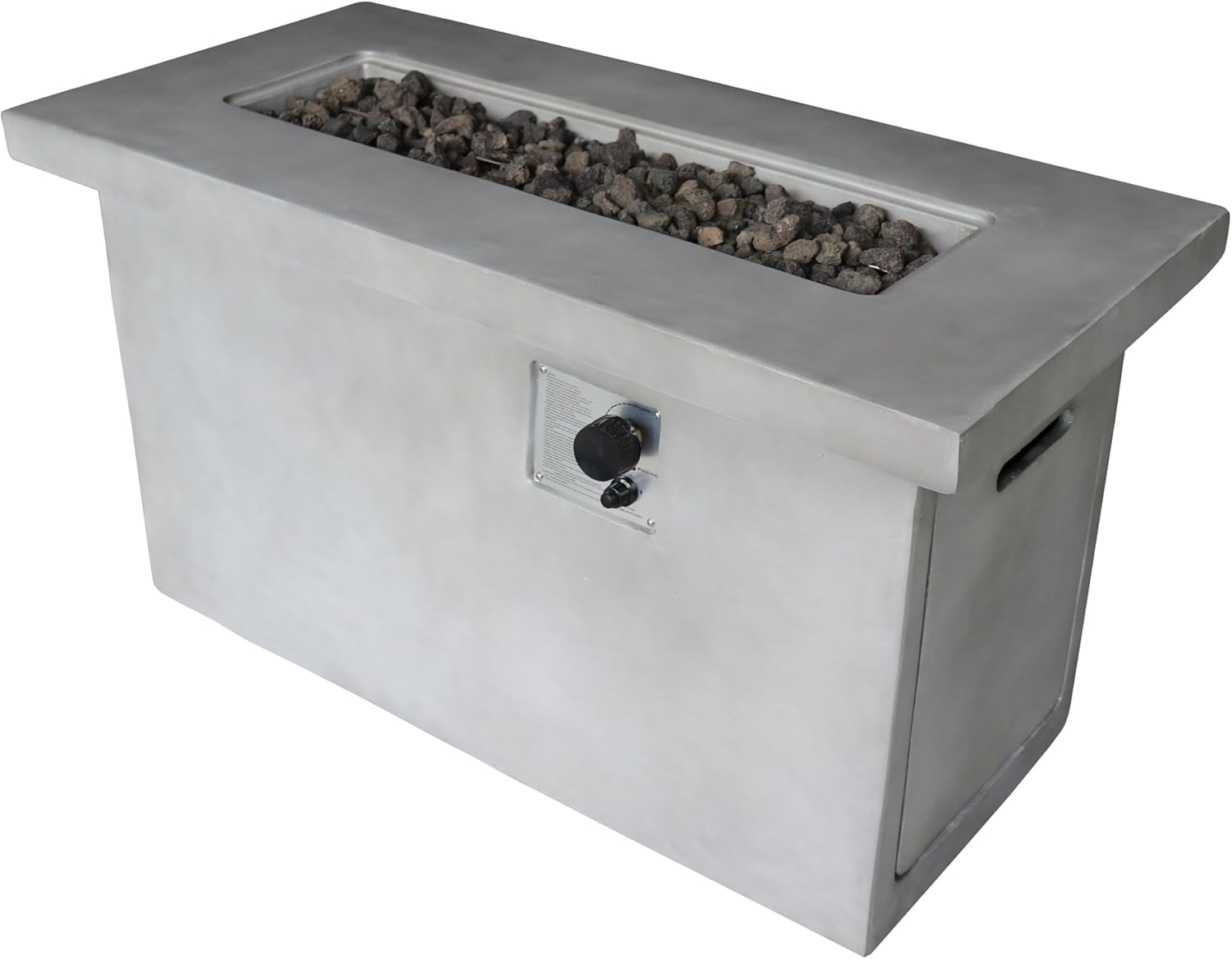 24'' H Concrete Propane,Natural Gas Outdoor Fire Pit Table XM439