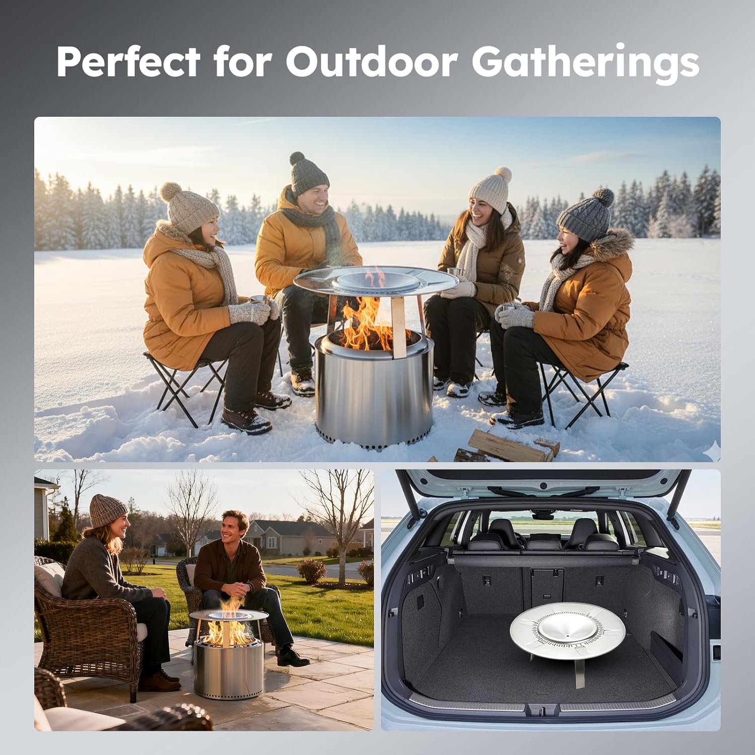 Fire Pit Heat Deflector for Solo Stove Bonfire 19.5