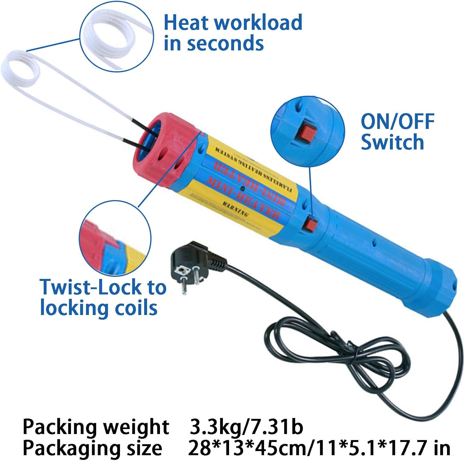 NYANS Mini Induction Heating Machine, Bolt Removal Tool, with 8 Coils and Carrying Case, 1000W, Flameless Heating, for Automobiles, Small Mechanical Parts, Various Metal Parts