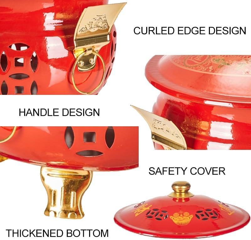 Fire Pit, Metal Burn Barrel, Incinerator, for Collecting Ashes, Money, Waste Paper, Garden Leaves(Small)