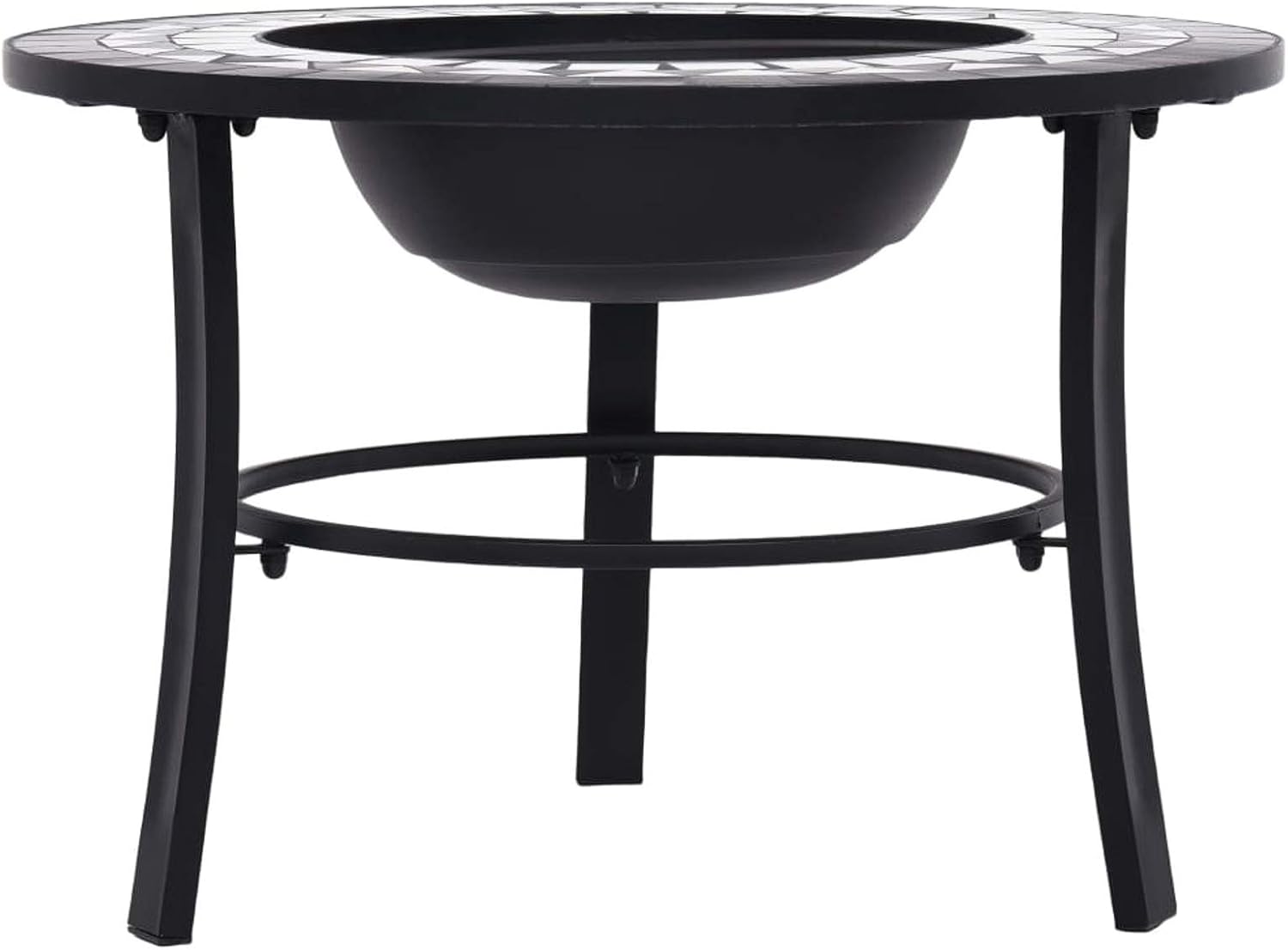 Fire Pits & Outdoor Fireplaces Fire Pit Black and White 26.8