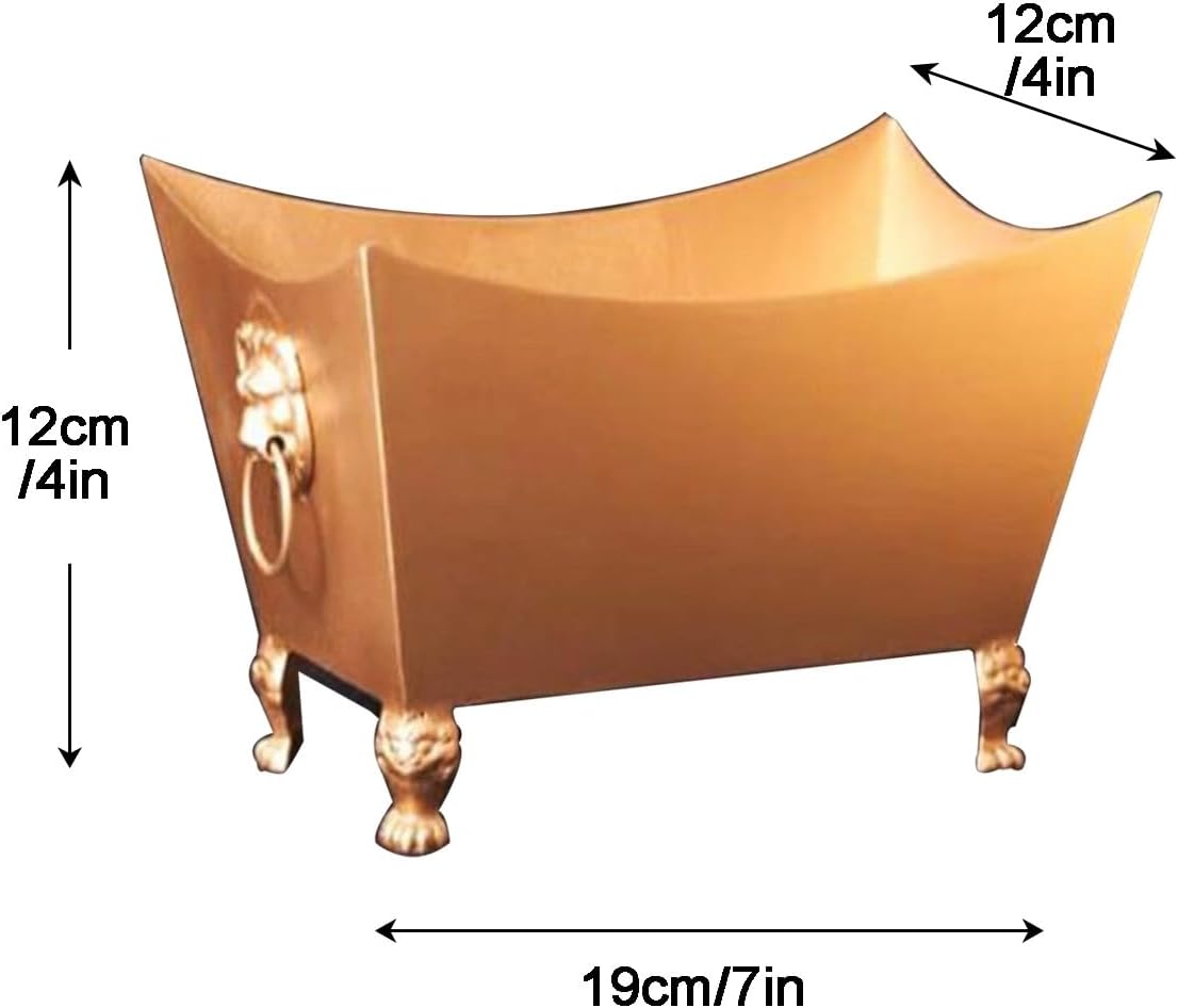 Burn Barrels for Outside, Paper Burner, Incinerator Burn Barrel, Table Top Firepit, Outside for Burning Trash, Fire Pit Bin for Deck, Balcony, Yard(19cm/7in)